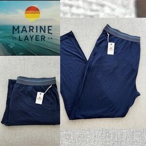 NWT Marine Layer Best Sleep Pant Ever Men's Navy Blue Soft Modal Lounge Pj
